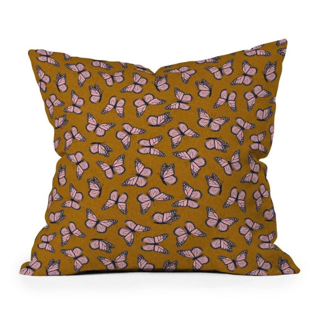 Deny Designs -  26"x26" Little Arrow Design Co. Monar Pink/Brown
